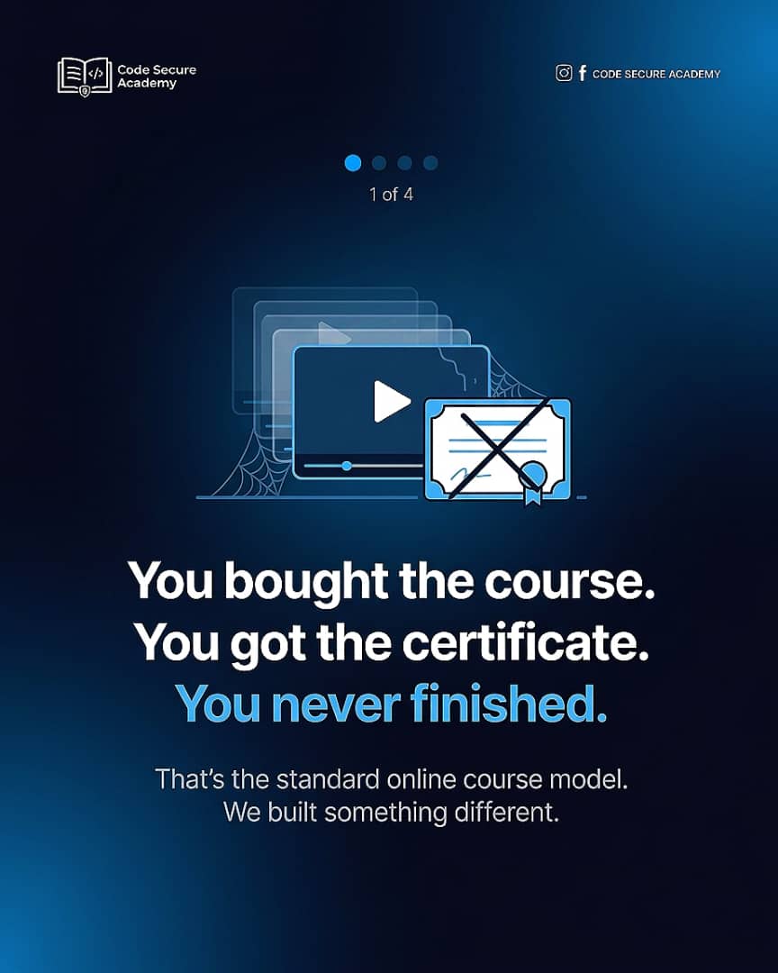 You bought the course. You got the certificate. You never finished.